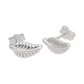 Ohrstecker aus Sterlingsilber mit Blatt