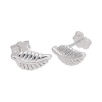 Ohrstecker aus Sterlingsilber mit Blatt