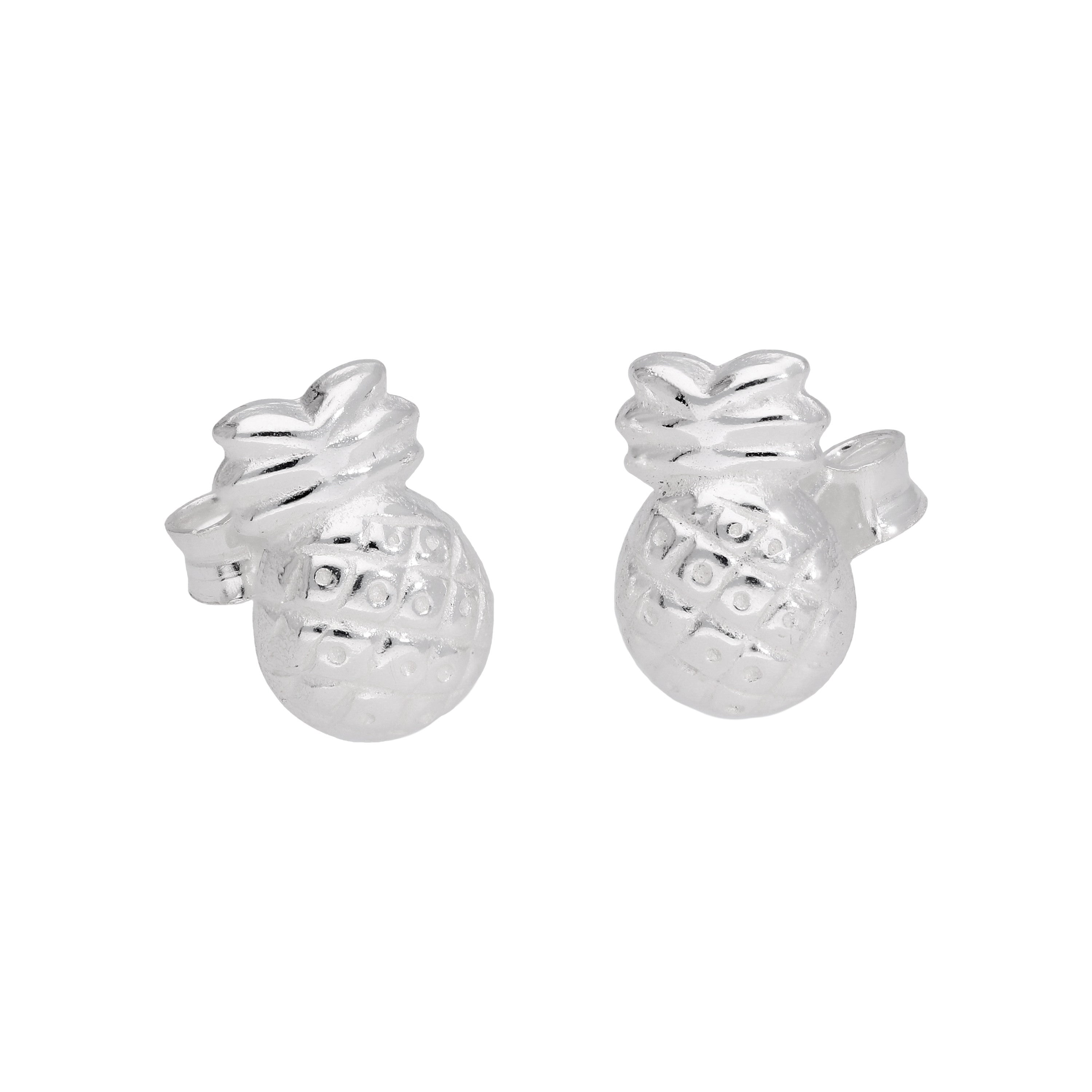 Sterlingsilber Ananas Ohrstecker
