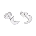 Sterlingsilber Halbmond Ohrstecker