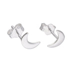 Sterlingsilber Halbmond Ohrstecker