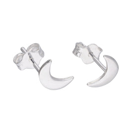 Sterlingsilber Halbmond Ohrstecker