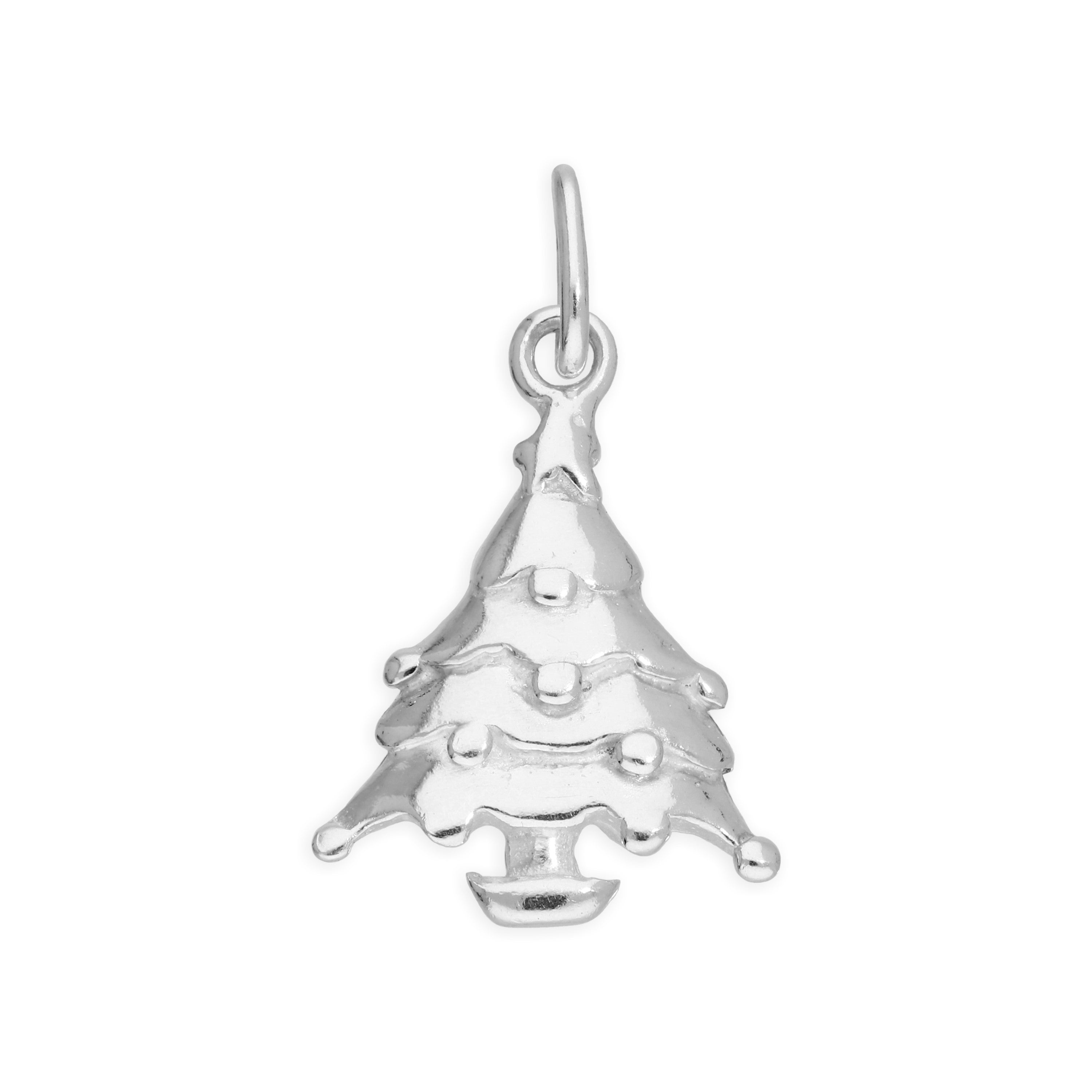 Sterlingsilber Weihnachtsbaum Anhänger