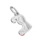 Sterlingsilber Weihnachtsstrumpf & Zuckerstange Charm