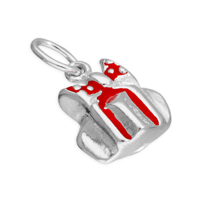 Sterling Silber Emaille Weihnachtsgeschenk Charm