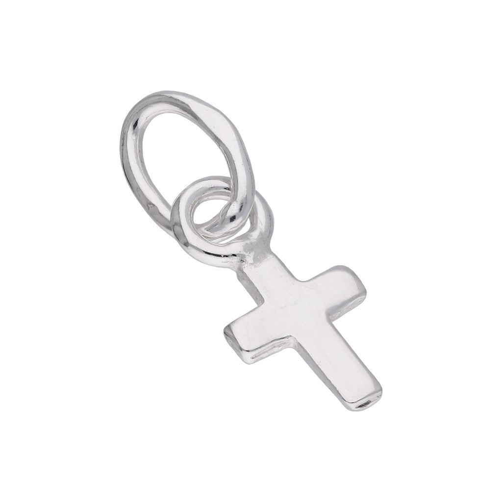 Winzig Sterlingsilber Klein Einfach Kreuz Anhänger