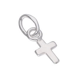 Winzig Sterlingsilber Klein Einfach Kreuz Anhänger