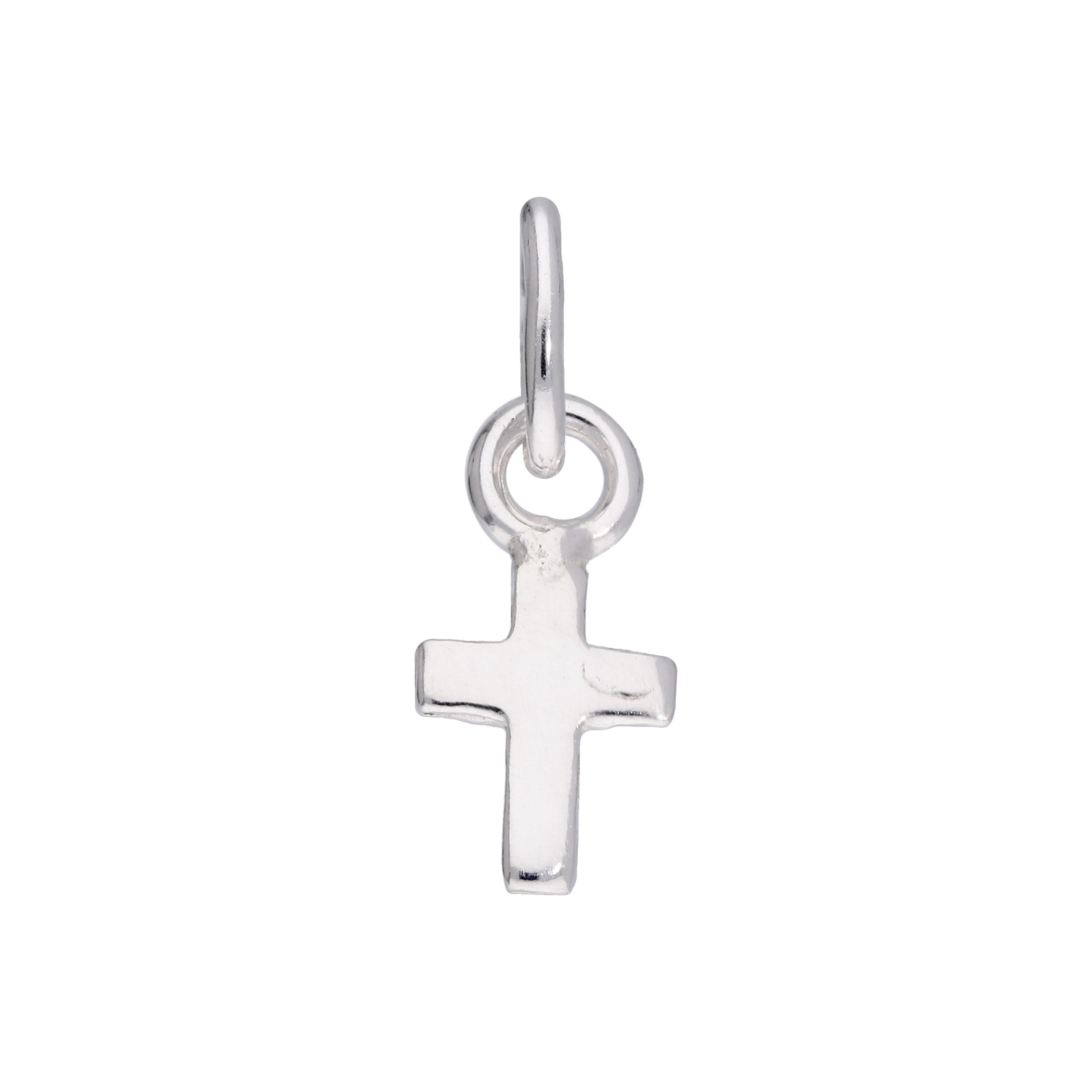 Winzig Sterlingsilber Klein Einfach Kreuz Anhänger