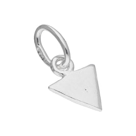 Sterlingsilber Flach Dreieck Zacke Anhänger