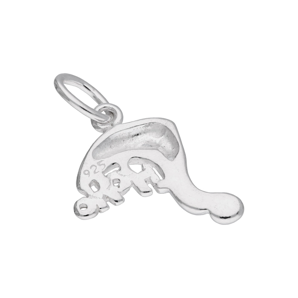 Sterlingsilber Rot Emaille Weihnachtsmütze HOHOHO Anhänger