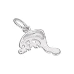 Sterlingsilber Rot Emaille Weihnachtsmütze HOHOHO Anhänger