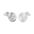 Diamantierte Ohrstecker aus Sterlingsilber mit Strahlenstern und klarem Zirkonia