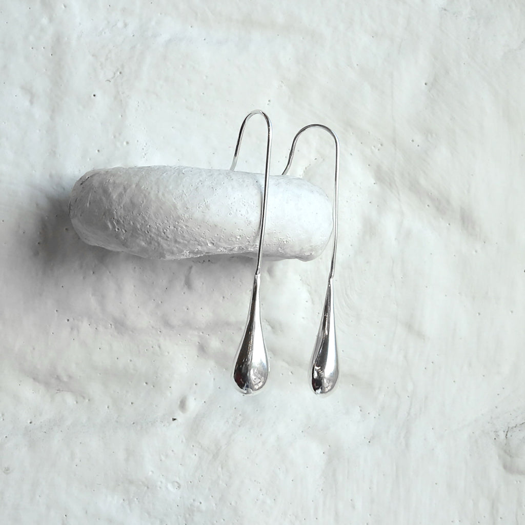 Sterlingsilber Minimalismus Tränentropfen Ohrhänger