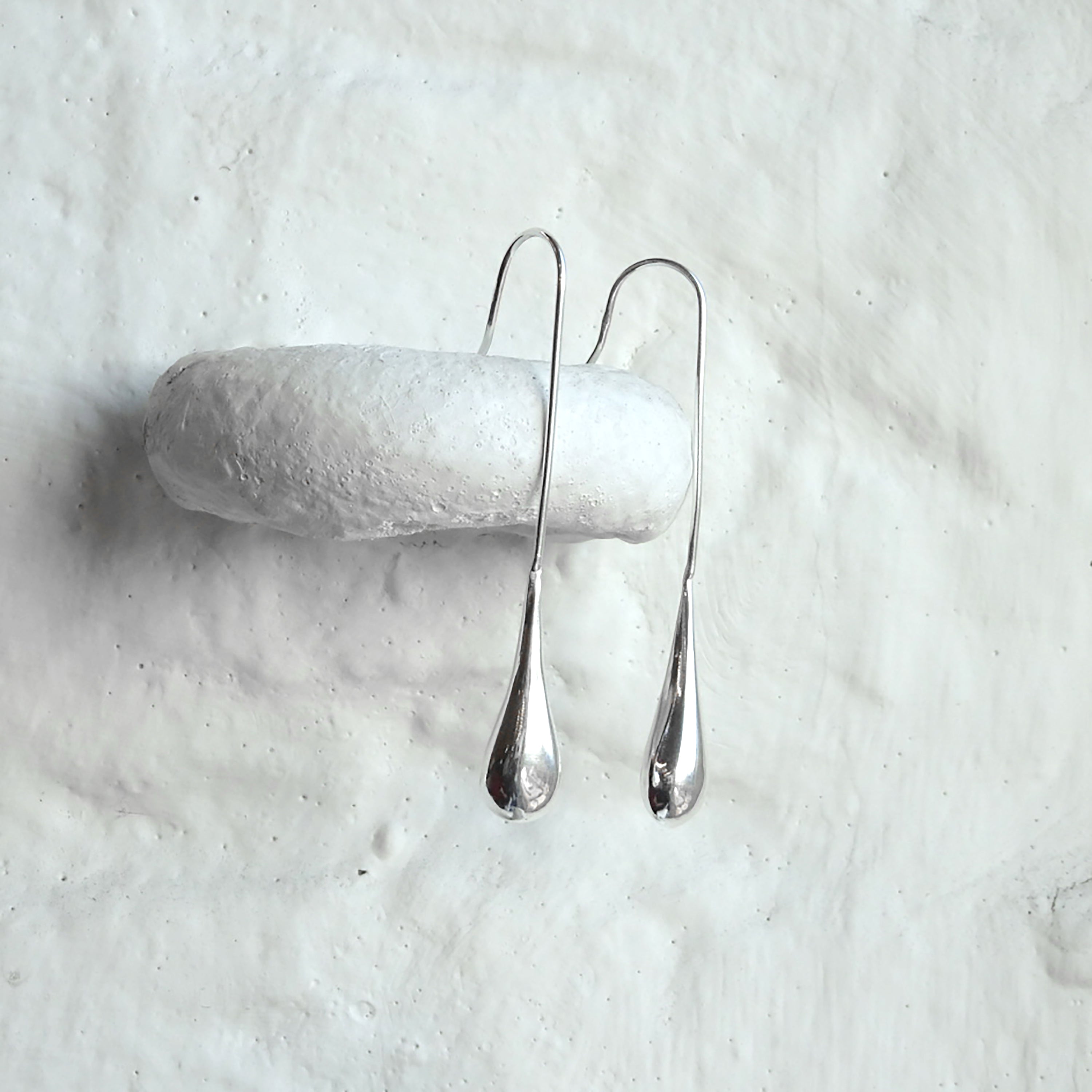 Sterlingsilber Minimalismus Tränentropfen Ohrhänger