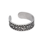 Sterlingsilber Mond Stern Zehenring