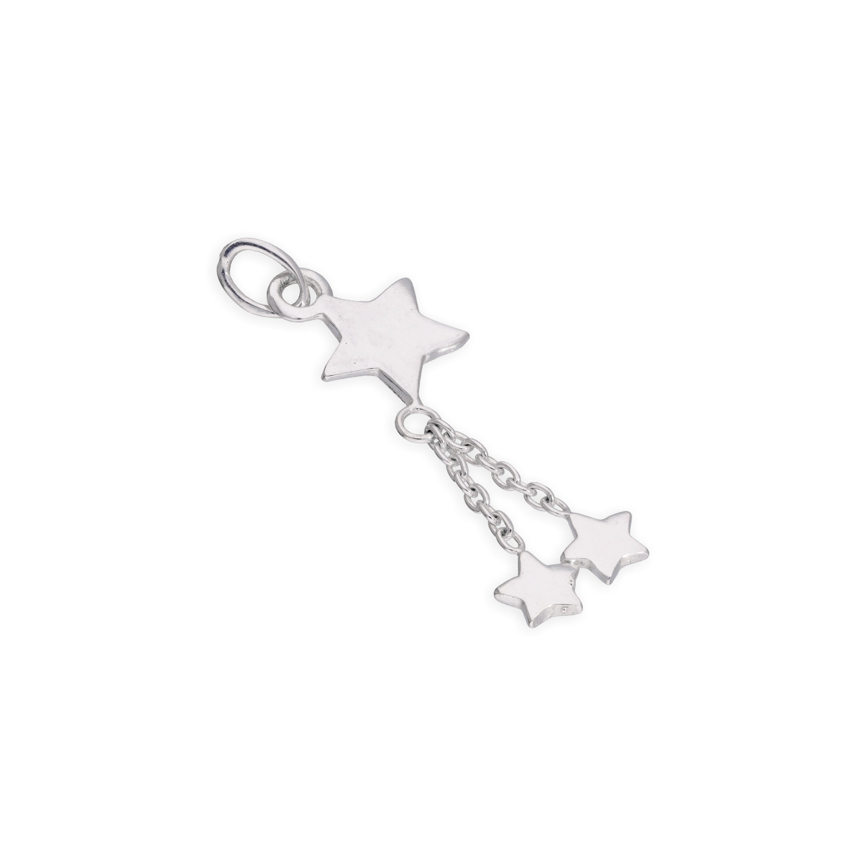 Sterlingsilber Mehrfach Stern Anhänger Baumel Ohrhänger