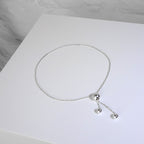 Sterlingsilber Fein Kette Armband Einstellbar Schiebekugel