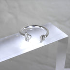 Sterlingsilber LOVE Offen Ring Größenverstellbar