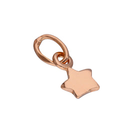Rosévergoldet Sterlingsilber Stern Anhänger