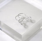 Sterlingsilber Unendlichkeitsschleife Anhänger 12 mm Creolen Ohrringe