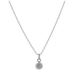 Sterlingsilber Weihnachtskugel Halskette – 14–22 Zoll