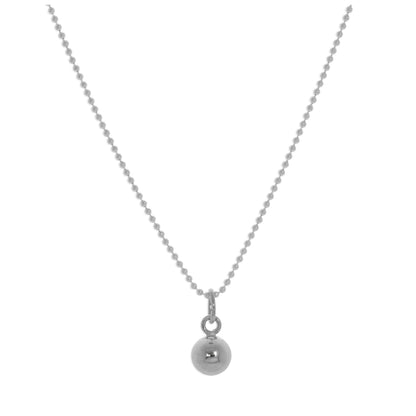 Sterling Silber Weihnachtskugel Halskette – 14–22 Zoll