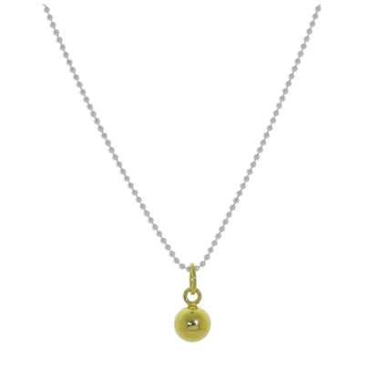Vergoldete Sterling Silber Weihnachtskugel Halskette – 14–22 Zoll