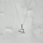 Sterlingsilber Elefant Halskette – 14–32 Zoll