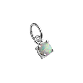 Sterlingsilber Opal Oktober Geburtsstein Martinikralle Fassung Anhänger