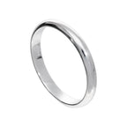 Sehr groß Sterlingsilber 3 mm D - förmig Stapelring