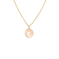 9-karätige Gold-Halskette mit Mond und Stern – 40–45 cm