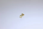 9 Karat Gold Herren 4 mm Rund Einzel Ohrstecker