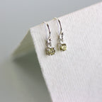 Sterlingsilber Peridot CZ Kristall August Geburtsstein Ohrhänger