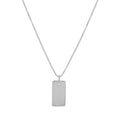 Sterlingsilber Mini Gravierbare Dog Tag Halskette – 35–55 cm
