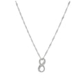 Sterlingsilber Infinity Floating Halskette – 16–24 Zoll