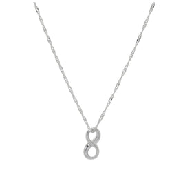 Sterlingsilber Infinity Floating Halskette – 16–24 Zoll