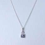 Halskette aus Sterlingsilber mit Alexandrit-CZ-Geburtsstein – 14–32 Zoll