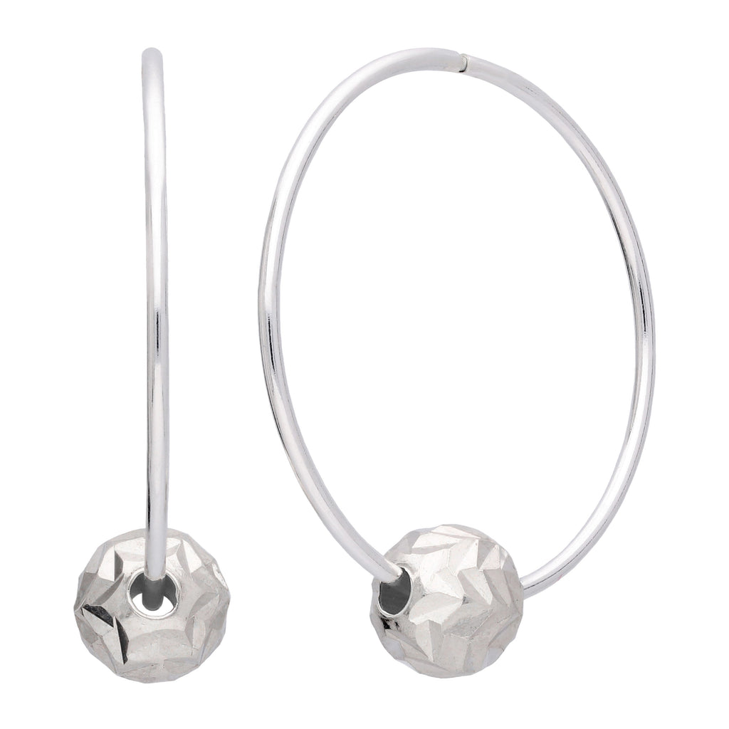 Sterlingsilber 22 mm Creolen Ohrringe & Fischgrätschliff Anhänger
