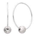 Sterlingsilber 22 mm Creolen Ohrringe & Fischgrätschliff Anhänger