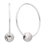 Sterlingsilber 22 mm Creolen Ohrringe & Fischgrätschliff Anhänger