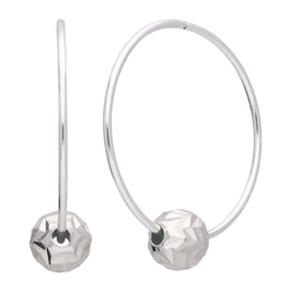 Sterlingsilber 22 mm Creolen Ohrringe & Fischgrätschliff Anhänger
