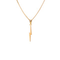 9 Karat Gold-Halskette mit Blitz – 16–18 Zoll