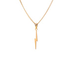 9 Karat Gold-Halskette mit Blitz – 16–18 Zoll