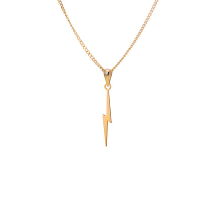 9 Karat Gold-Halskette mit Blitz – 16–18 Zoll