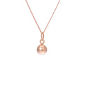 Halskette aus roségoldbeschichtetem Sterlingsilber mit Kugeln, 14–32 Zoll