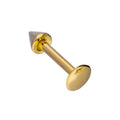 Labret-Helix-Piercing aus 9 Karat Gold mit Spike