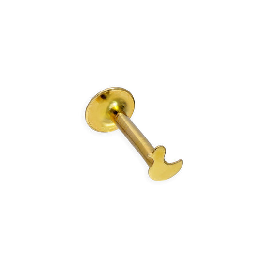 9 Karat Gold Ente Helix Lippenpflock Piercing
