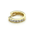 9 Karat Gold Klar CZ Kristall Klappcreolen Helix Piercing Ohrring
