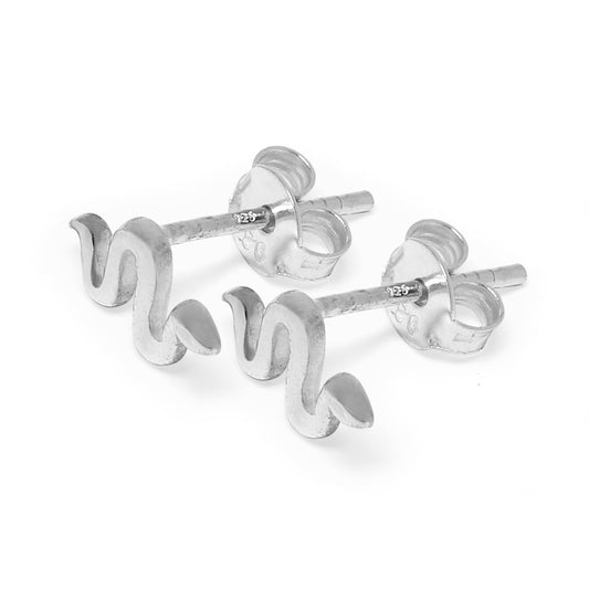 Sterlingsilber Klein Schlange Ohrstecker