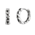 Sterlingsilber Kette mit Scharnier 13 mm Klappcreolen Ohrringe